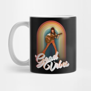 Retro Guitar Good Vibes Mug